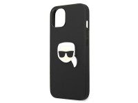 Karl Lagerfeld Leather Ikonik Karl's Head Metal Case for iPhone 13 mini - Black Karl Lagerfeld Leather Ikonik Karl's Head Metal Case for iPhone 13 mini - Black