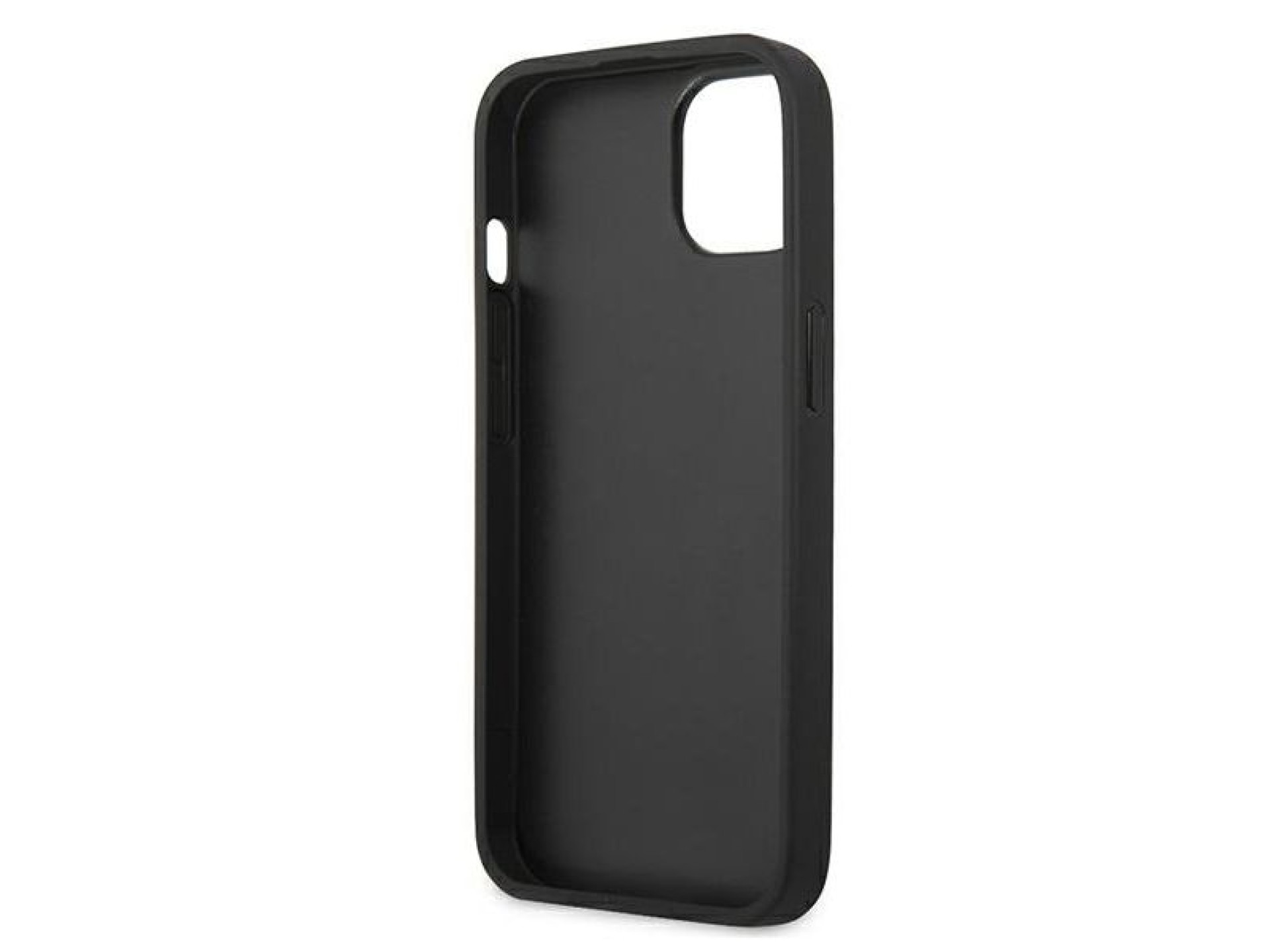 Karl Lagerfeld Leather Ikonik Karl's Head Metal Case for iPhone 13 mini - Pink