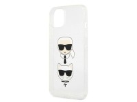 Capa para iPhone 13 mini com glitter Karl Lagerfeld Karl's & Choupette Head - prata Capa para iPhone 13 mini com glitter Karl Lagerfeld Karl's & Choupette Head - prata