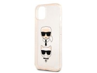Karl Lagerfeld Glitter Karl's & Choupette Head Case for iPhone 13 mini - Gold Karl Lagerfeld Glitter Karl's & Choupette Head Case for iPhone 13 mini - Gold