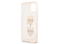 Karl Lagerfeld Glitter Karl's & Choupette Head Case for iPhone 13 mini - Gold Karl Lagerfeld Glitter Karl's & Choupette Head Case for iPhone 13 mini - Gold