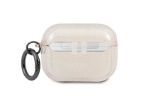 Capa para AirPods Pro com glitter da cabeça do Karl Lagerfeld - Dourada Capa para AirPods Pro com glitter da cabeça do Karl Lagerfeld - Dourada
