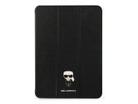 Capa Karl Lagerfeld Saffiano Ikonic Karl para iPad Pro 11" 2021 - Preta