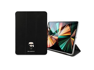 Capa Karl Lagerfeld Saffiano Ikonic Karl para iPad Pro 11" 2021 - Preta