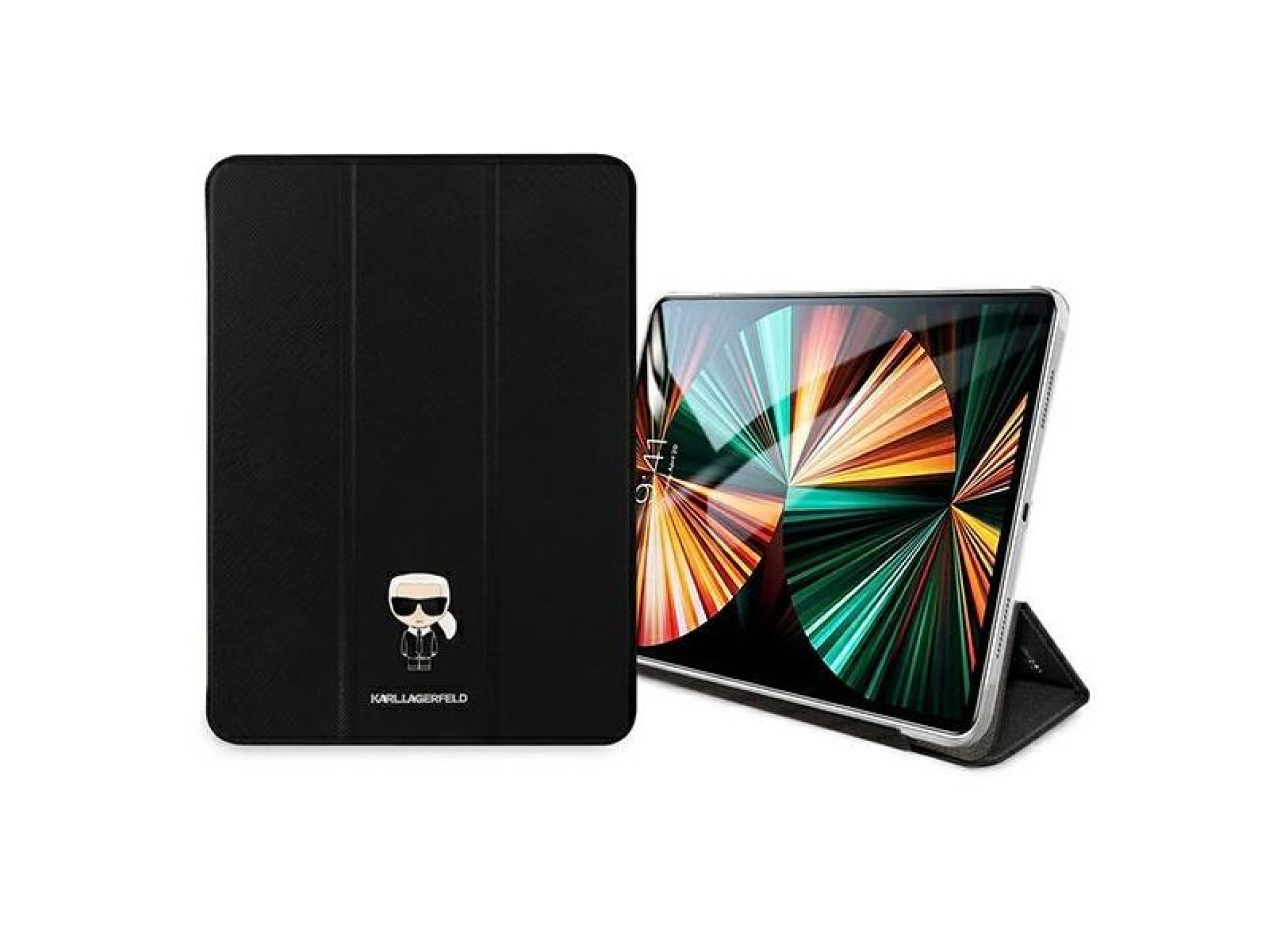 Funda Karl Lagerfeld Saffiano Ikonic Karl para iPad Pro de 11