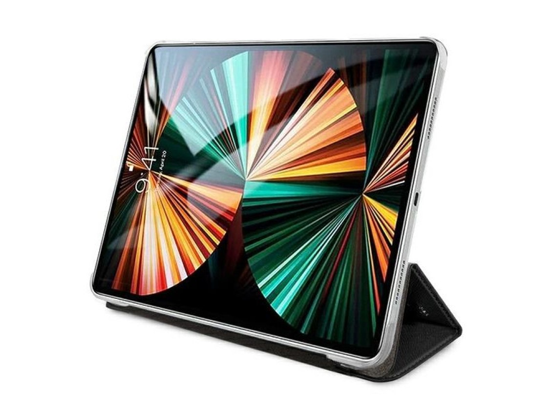 Karl Lagerfeld Saffiano Ikonic Karl Case for iPad 12.9" Pro 2021 - Black