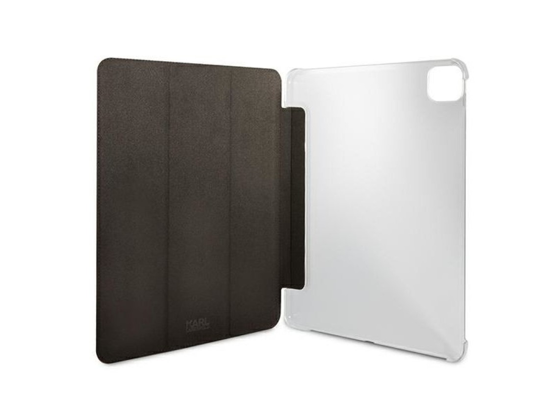 Karl Lagerfeld Saffiano Ikonic Karl Case for iPad 12.9" Pro 2021 - Black