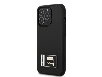 Funda Karl Lagerfeld Ikonik Patch para iPhone 13 Pro Max - Negra Funda Karl Lagerfeld Ikonik Patch para iPhone 13 Pro Max - Negra