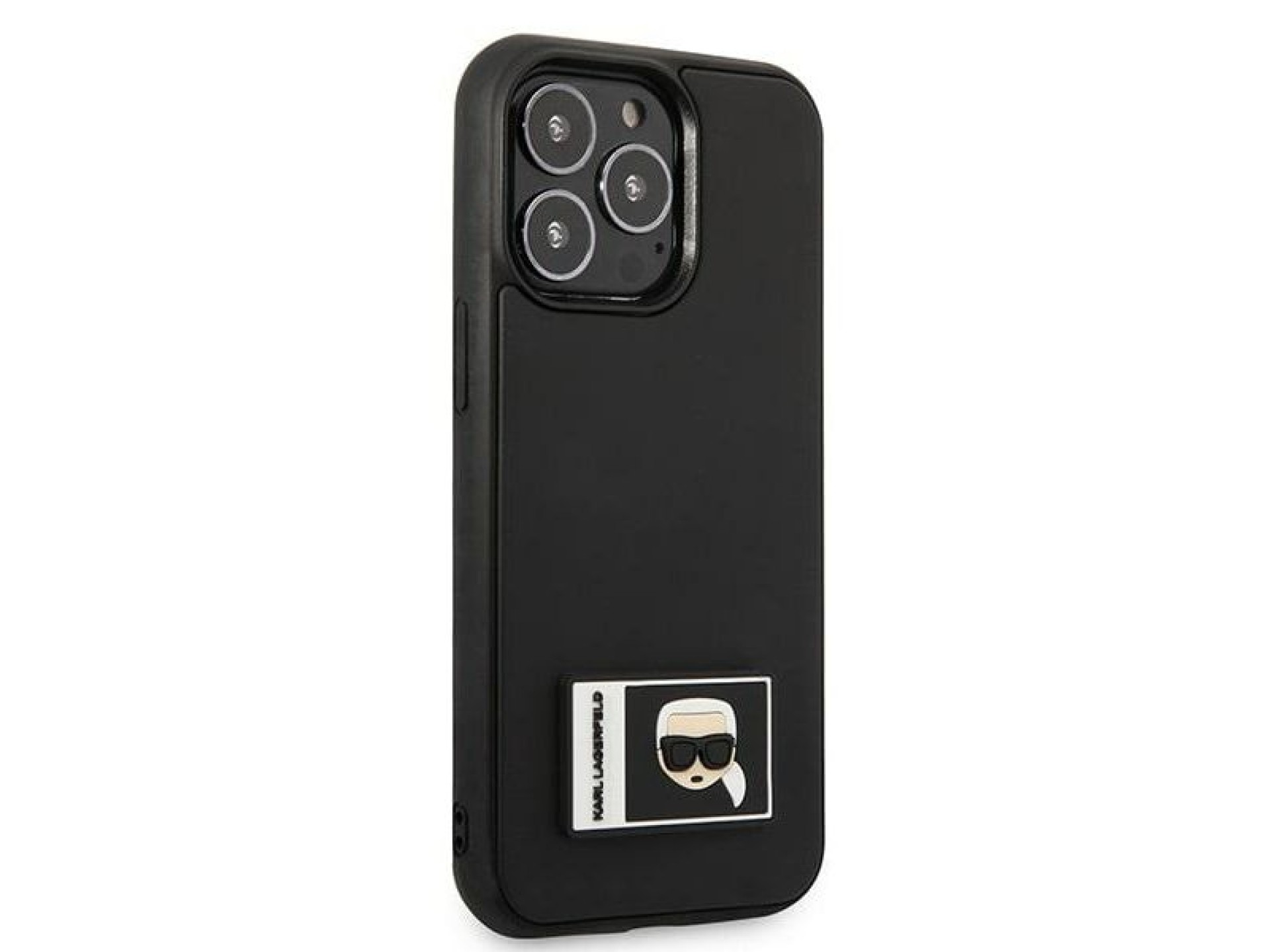 Funda Karl Lagerfeld Ikonik Patch para iPhone 13 Pro Max - Negra