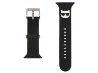 Correa Karl Lagerfeld KLAWLSLCK para Apple Watch de 42/44/45 mm, color negro/negro, con cabezales de Correa Karl Lagerfeld KLAWLSLCK para Apple Watch de 42/44/45 mm, color negro/negro, con cabezales de