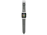 Pulseira Karl Lagerfeld KLAWMOKHG para Apple Watch 38/40/41mm prata / pulseira prateada Saffiano Kar Pulseira Karl Lagerfeld KLAWMOKHG para Apple Watch 38/40/41mm prata / pulseira prateada Saffiano Kar