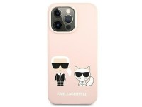 Capa MagSafe Karl Lagerfeld Ikonik Karl&Choupette em silicone para iPhone 13 Pro / iPhone 13 - Rosa Capa MagSafe Karl Lagerfeld Ikonik Karl&Choupette em silicone para iPhone 13 Pro / iPhone 13 - Rosa