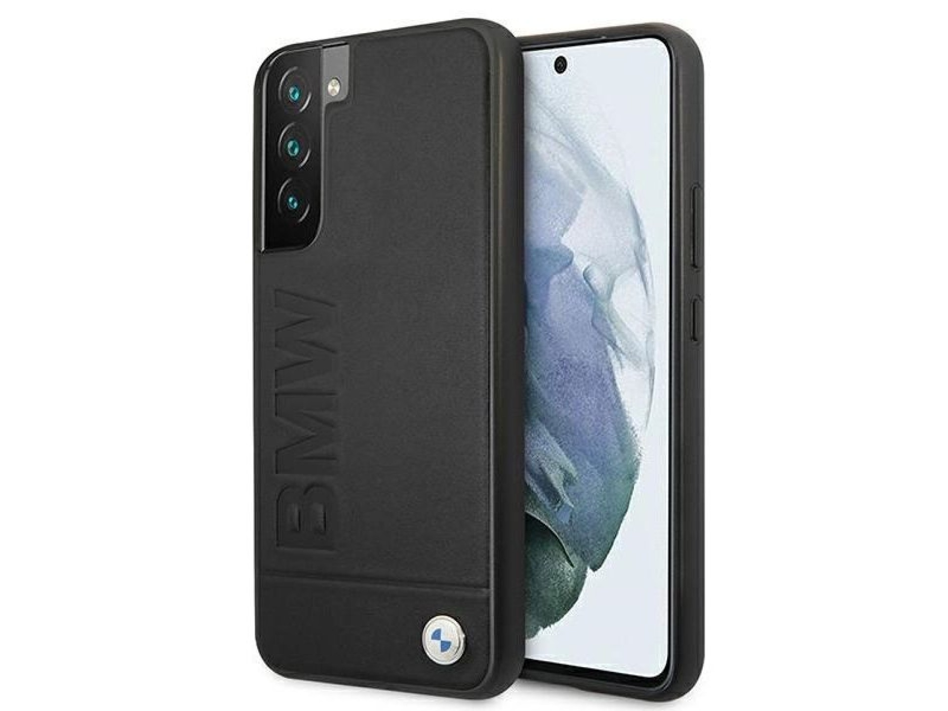 BMW Signature Logo Imprint Case for Samsung Galaxy S22+ - Black