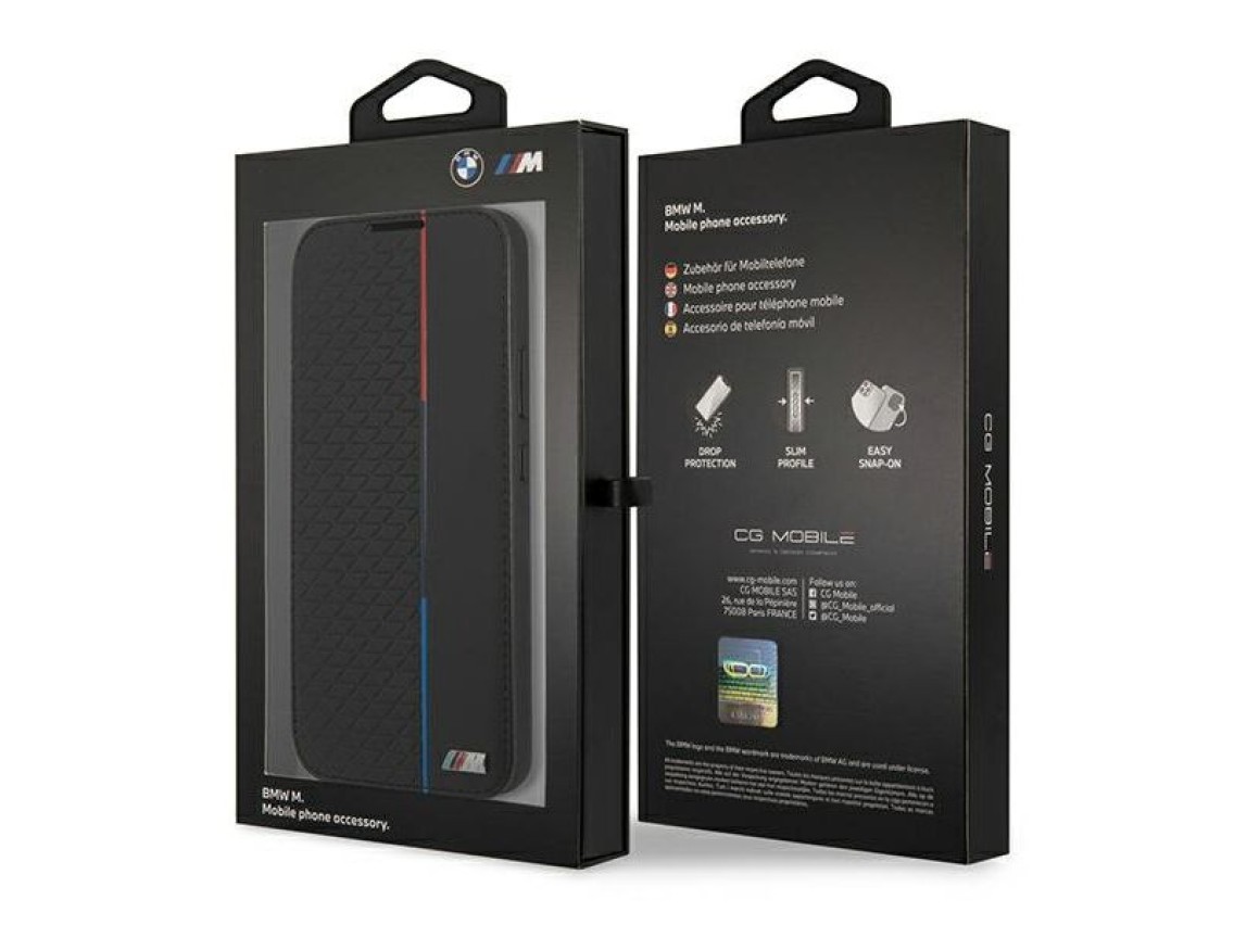 Capa BMW M Collection Triangles para Samsung Galaxy S22+ - Preta