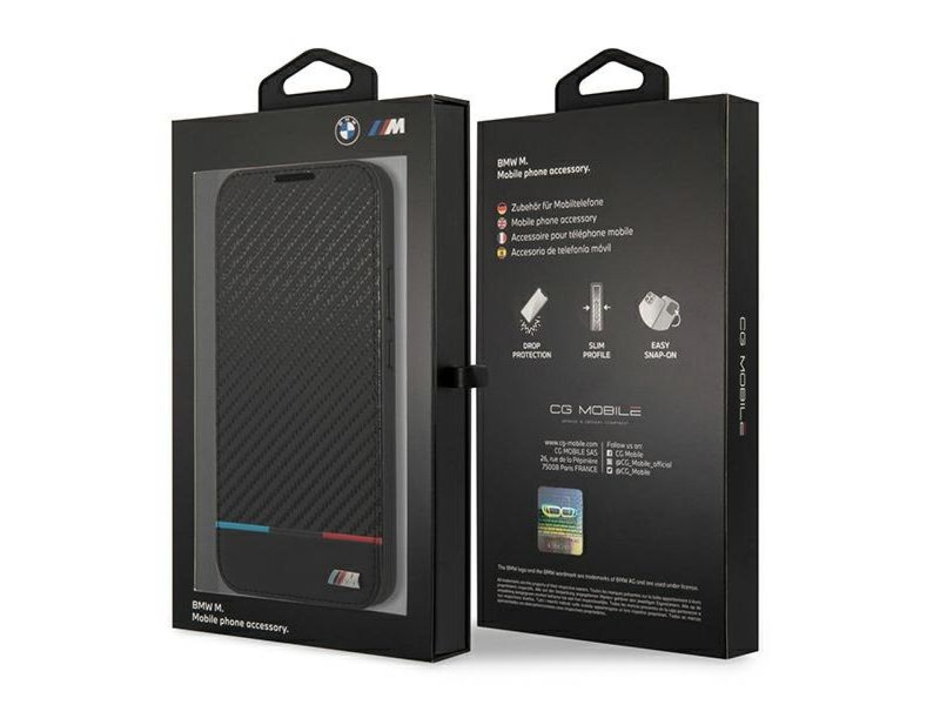 Capa BMW M Collection Triangles para Samsung Galaxy S22+ - Preta