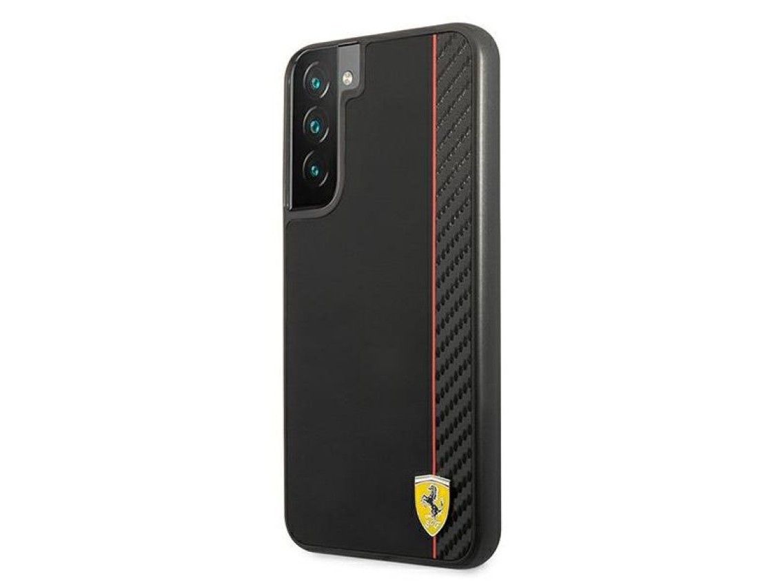 Ferrari FESAXHCS22MBK S22+ S906 black/black hardcase On Track Carbon Stripe