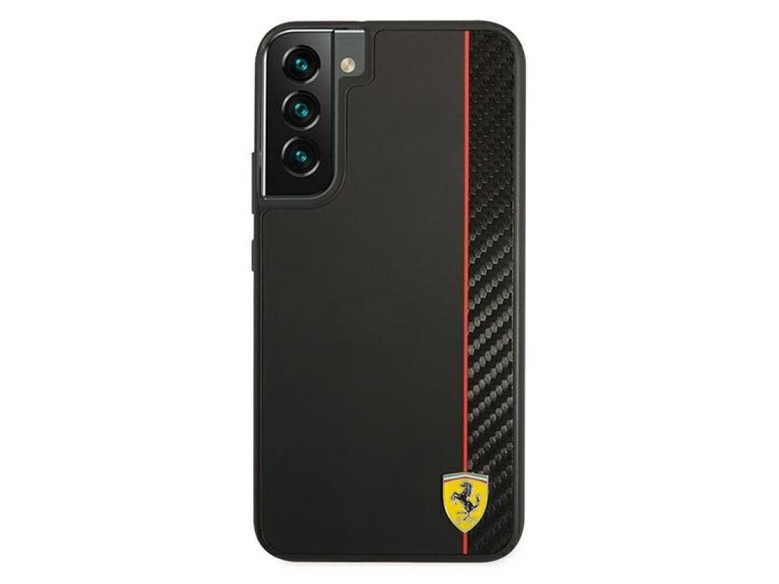 Ferrari FESAXHCS22MBK S22+ S906 black/black hardcase On Track Carbon Stripe