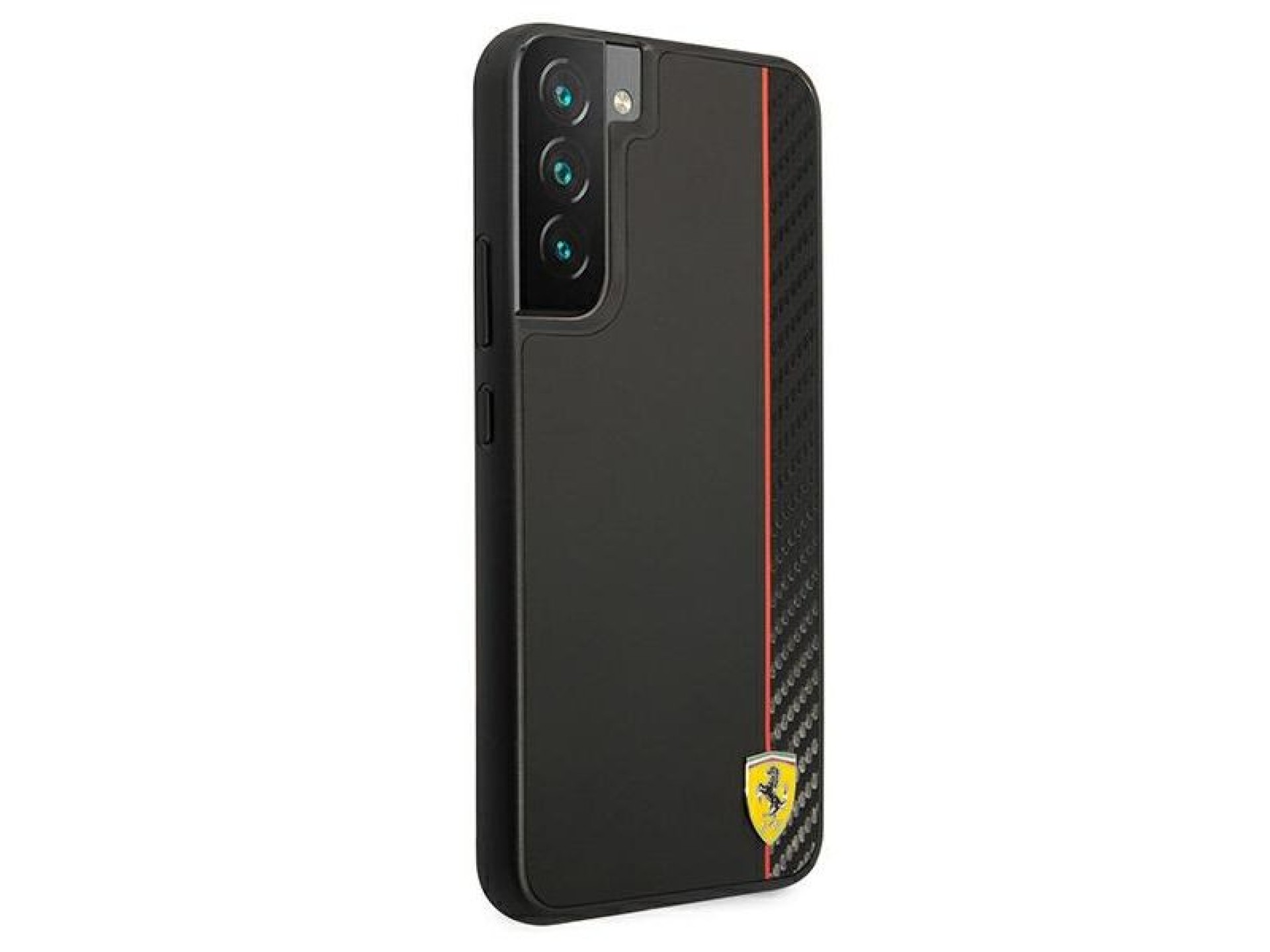 Ferrari FESAXHCS22MBK S22+ S906 estojo rígido preto/preto On Track Carbon Stripe