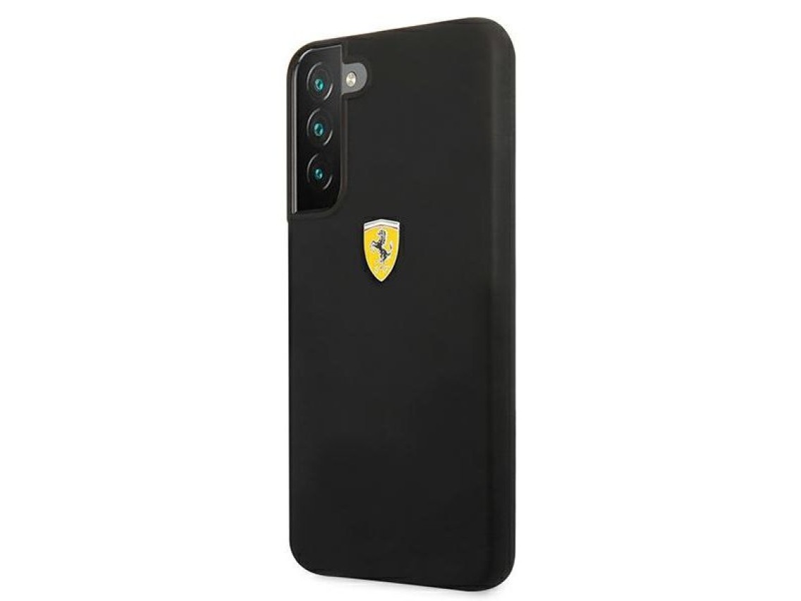Estuche rígido Ferrari FESSIHCS22SBK S22 S901 negro/negro On Track Silicone
