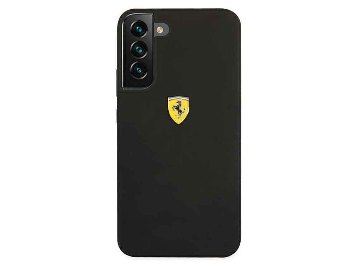 Estuche rígido Ferrari FESSIHCS22SBK S22 S901 negro/negro On Track Silicone