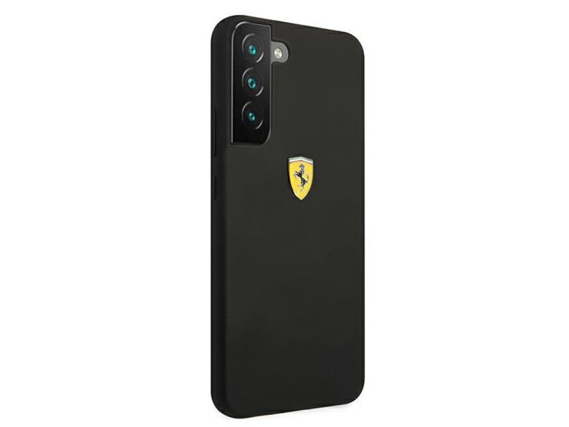 Estuche rígido Ferrari FESSIHCS22SBK S22 S901 negro/negro On Track Silicone