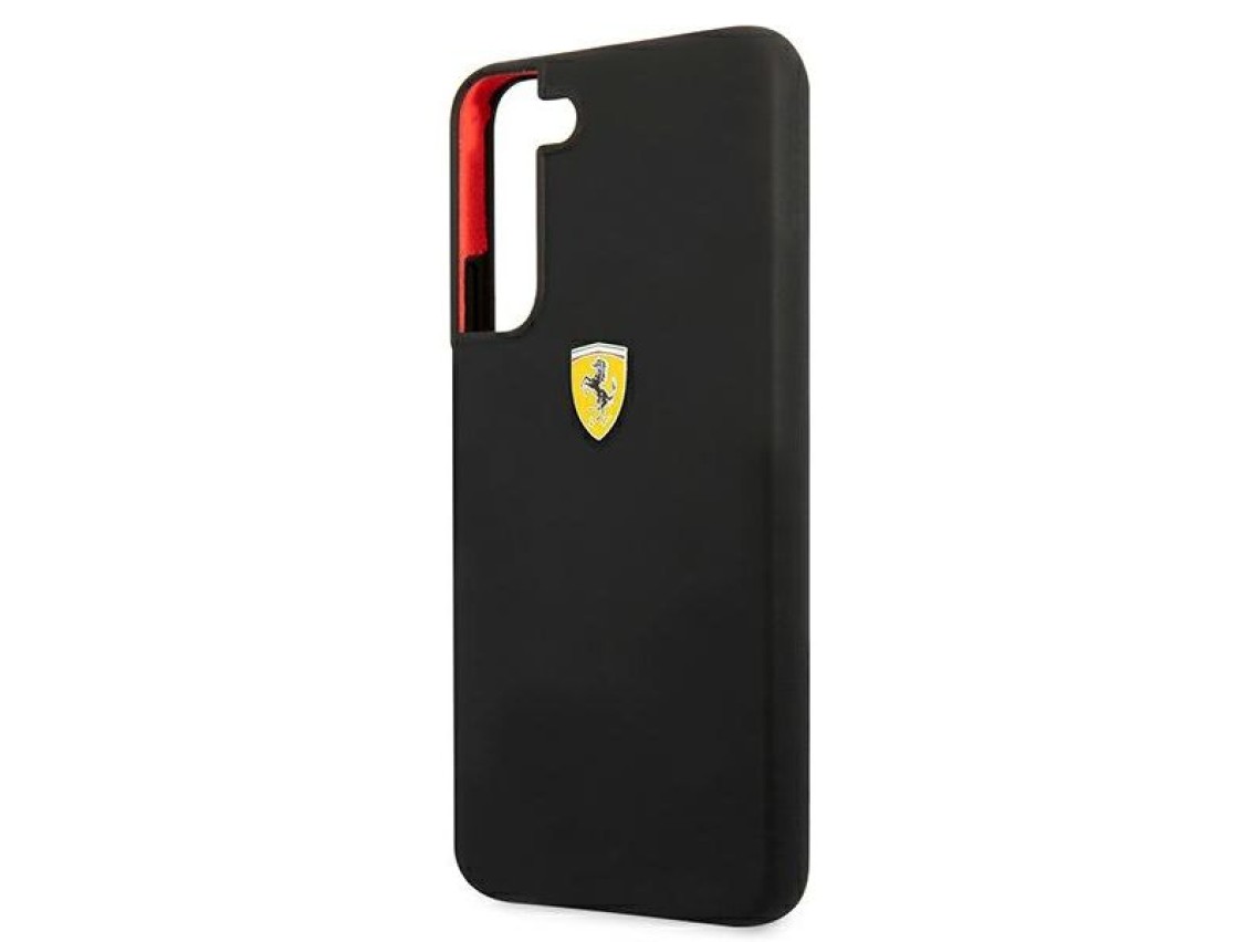 Estuche rígido Ferrari FESSIHCS22SBK S22 S901 negro/negro On Track Silicone