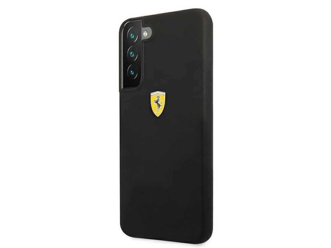 Estuche rígido Ferrari FESSIHCS22MBK S22+ S906 negro/negro On Track Silicone