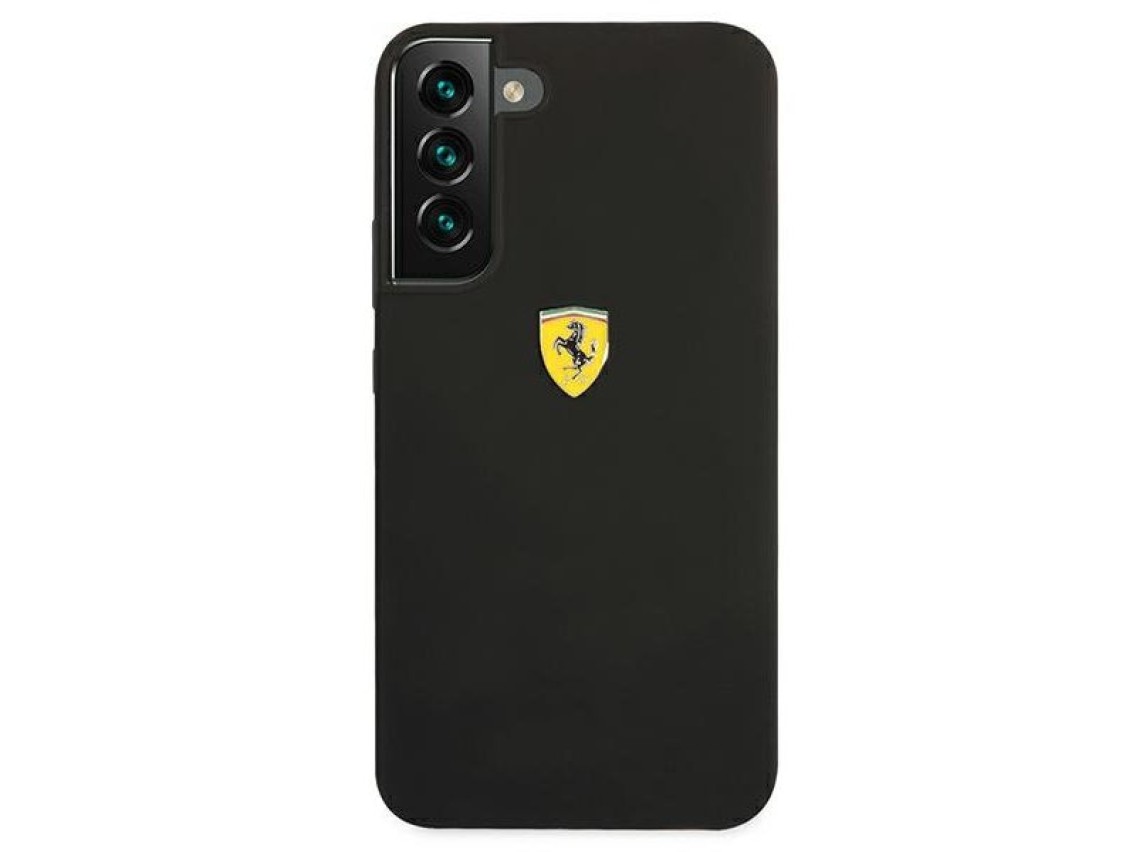Estuche rígido Ferrari FESSIHCS22MBK S22+ S906 negro/negro On Track Silicone