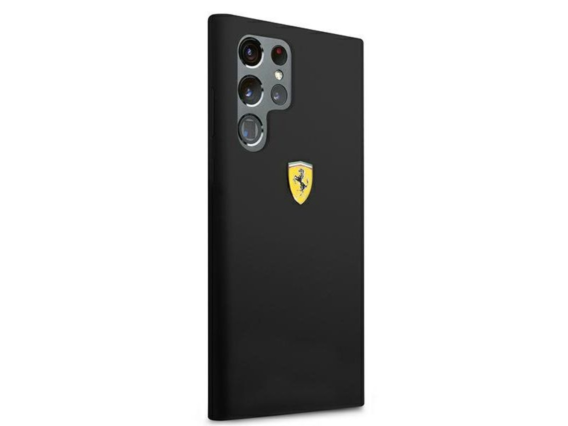 Ferrari FESSIHCS22LBK S22 Ultra S908 capa rígida preta/preta On Track Silicone
