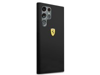 Ferrari FESSIHCS22LBK S22 Ultra S908 capa rígida preta/preta On Track Silicone Ferrari FESSIHCS22LBK S22 Ultra S908 capa rígida preta/preta On Track Silicone