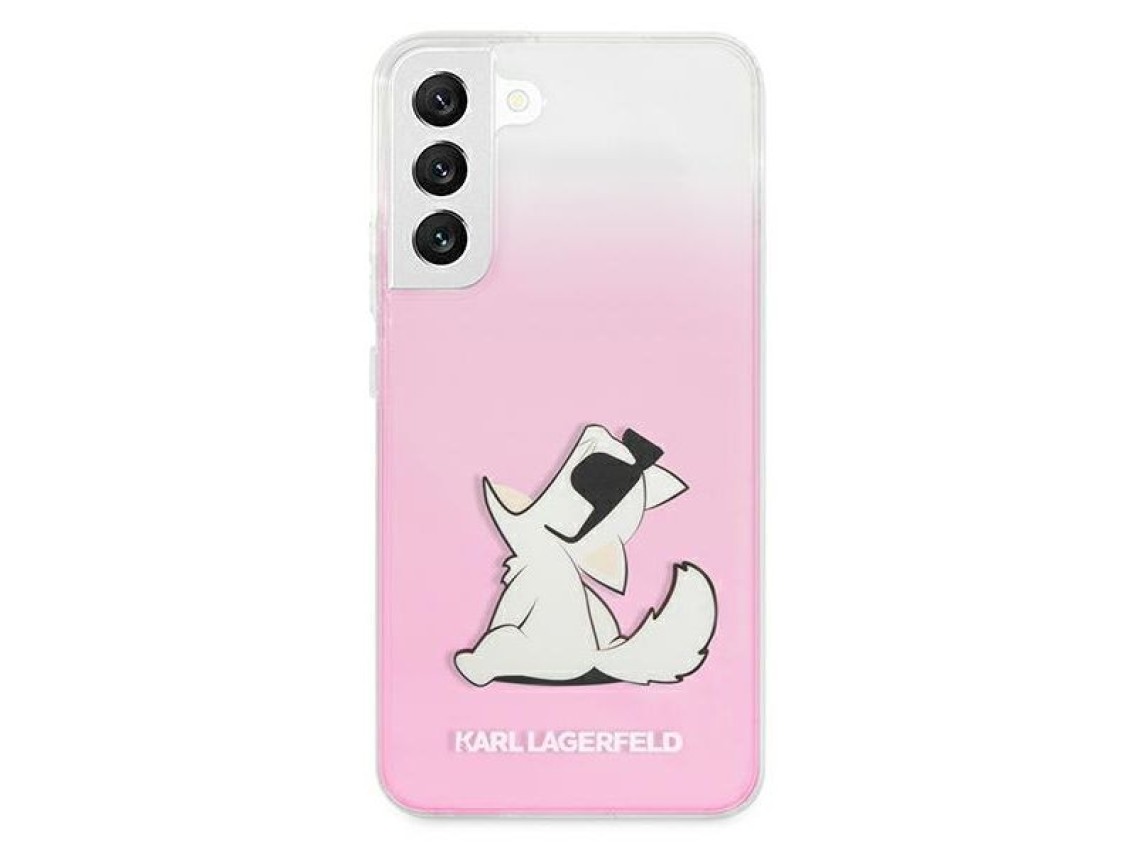 Karl Lagerfeld Choupette Eat Case for Samsung Galaxy S22+ - Pink