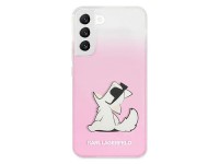 Karl Lagerfeld Choupette Eat Case for Samsung Galaxy S22+ - Pink