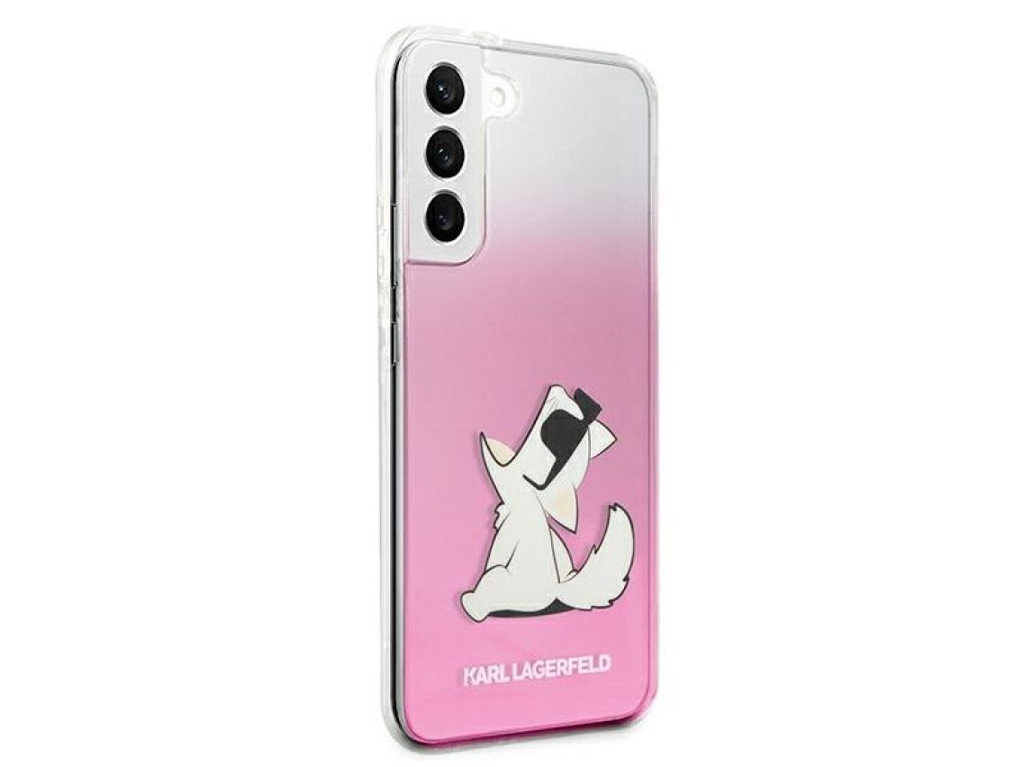 Karl Lagerfeld Choupette Eat Case for Samsung Galaxy S22+ - Pink