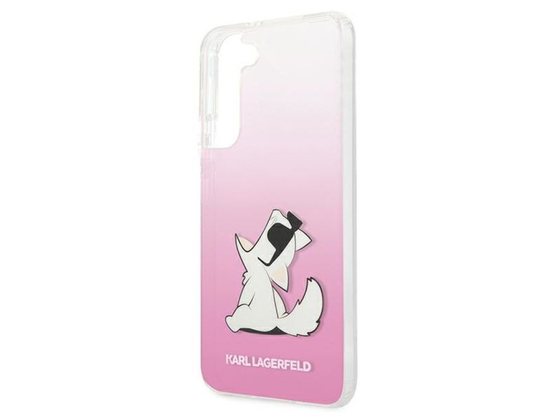 Karl Lagerfeld Choupette Eat Case for Samsung Galaxy S22+ - Pink