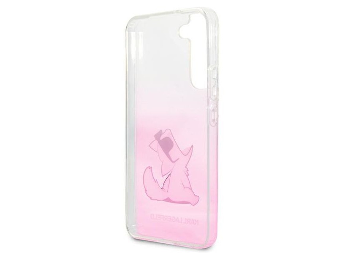 Karl Lagerfeld Choupette Eat Case for Samsung Galaxy S22+ - Pink