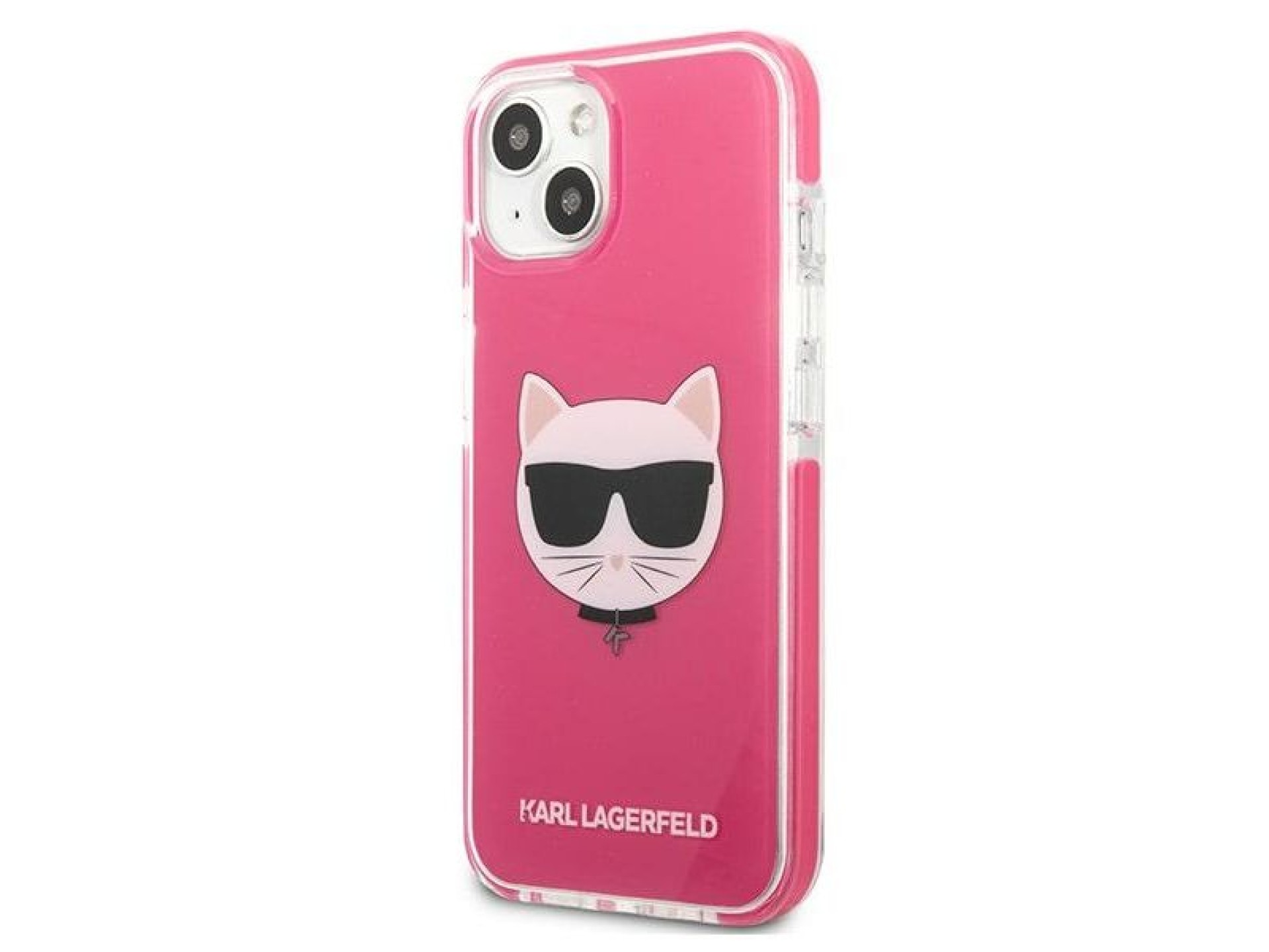 Karl Lagerfeld Choupette Head case for iPhone 13 - fuchsia