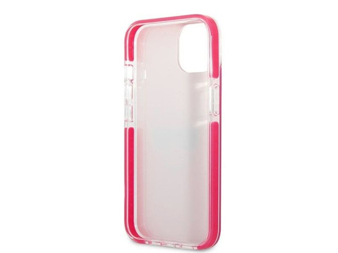 Karl Lagerfeld Choupette Head case for iPhone 13 - fuchsia