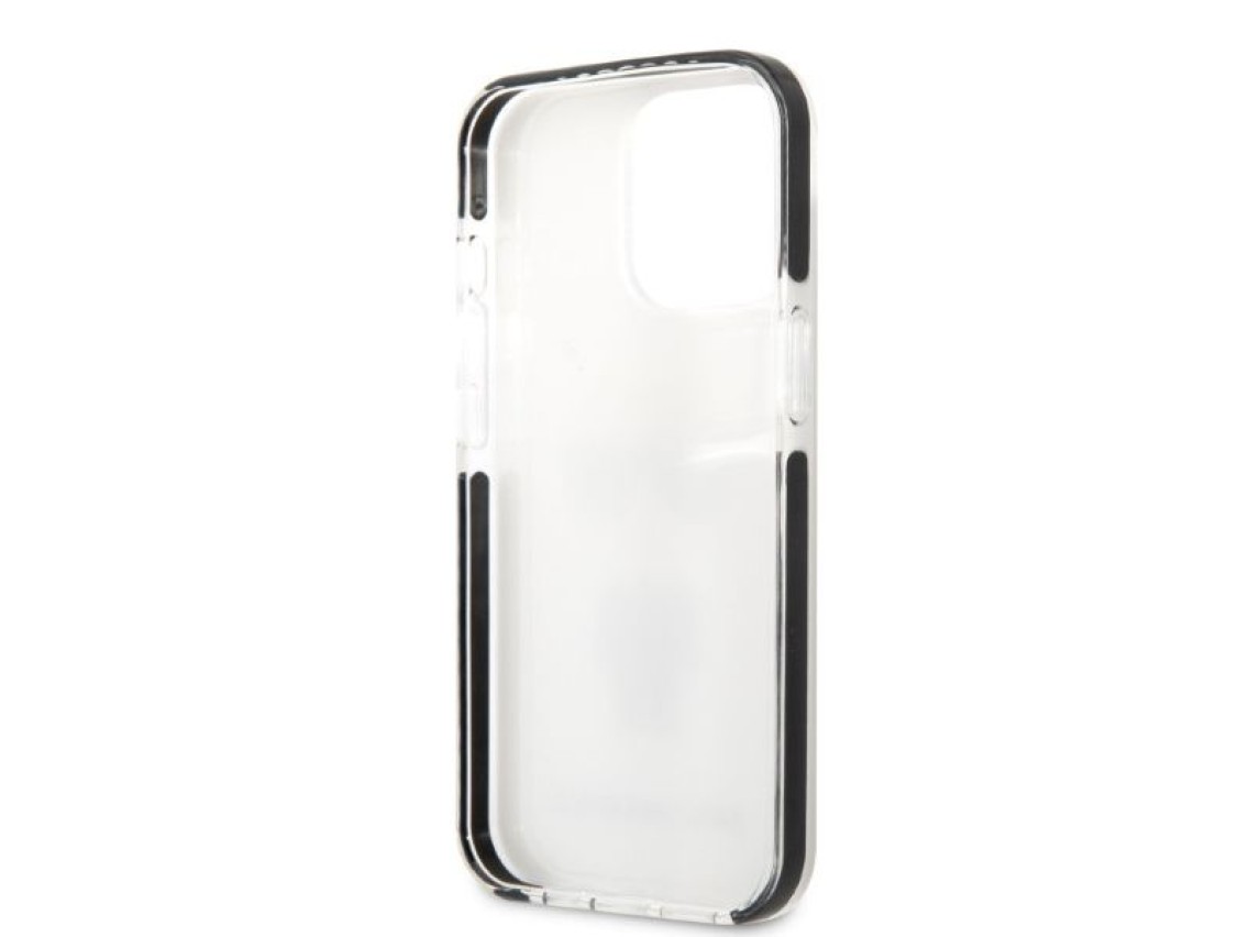 Funda rígida Karl Lagerfeld KLHCP13LTPEKCW para iPhone 13 Pro / 13 de 6,1" blanca/blanca Karl&Choupe