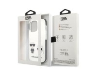 Funda rígida Karl Lagerfeld KLHCP13LTPEKCW para iPhone 13 Pro / 13 de 6,1" blanca/blanca Karl&Choupe Funda rígida Karl Lagerfeld KLHCP13LTPEKCW para iPhone 13 Pro / 13 de 6,1" blanca/blanca Karl&Choupe