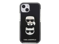 Karl Lagerfeld KLHCP13STPE2TK iPhone 13 mini 5,4" carcasa rígida negra / negra Karl & Choupette Head Karl Lagerfeld KLHCP13STPE2TK iPhone 13 mini 5,4" carcasa rígida negra / negra Karl & Choupette Head