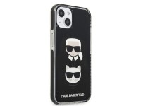 Karl Lagerfeld KLHCP13STPE2TK iPhone 13 mini 5,4" carcasa rígida negra / negra Karl & Choupette Head Karl Lagerfeld KLHCP13STPE2TK iPhone 13 mini 5,4" carcasa rígida negra / negra Karl & Choupette Head