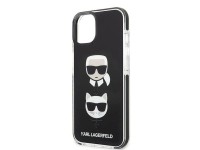 Karl Lagerfeld KLHCP13STPE2TK iPhone 13 mini 5,4" carcasa rígida negra / negra Karl & Choupette Head Karl Lagerfeld KLHCP13STPE2TK iPhone 13 mini 5,4" carcasa rígida negra / negra Karl & Choupette Head