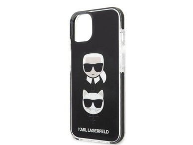 Karl Lagerfeld KLHCP13STPE2TK iPhone 13 mini 5,4 "hardcase black / black Karl & Choupette Head Karl Lagerfeld KLHCP13STPE2TK iPhone 13 mini 5,4 "hardcase black / black Karl & Choupette Head