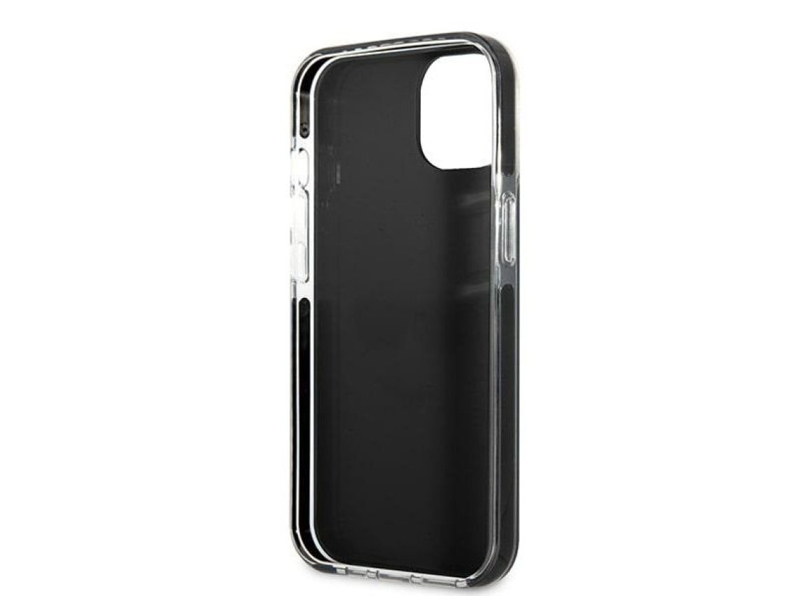 Karl Lagerfeld KLHCP13STPE2TK iPhone 13 mini 5,4" carcasa rígida negra / negra Karl & Choupette Head