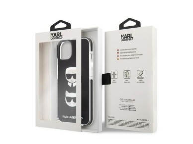 Karl Lagerfeld KLHCP13STPE2TK iPhone 13 mini 5,4 "hardcase black / black Karl & Choupette Head Karl Lagerfeld KLHCP13STPE2TK iPhone 13 mini 5,4 "hardcase black / black Karl & Choupette Head