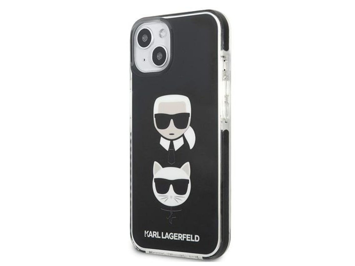 Funda Karl Lagerfeld Karl&Choupette para iPhone 13 - Negra