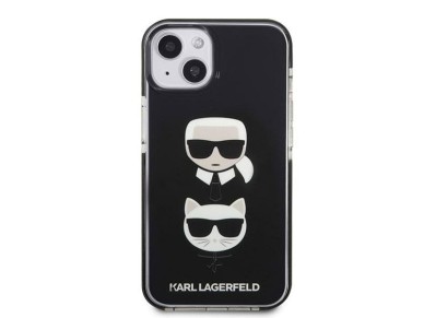 Karl Lagerfeld Karl&Choupette Head Case for iPhone 13 - Black Karl Lagerfeld Karl&Choupette Head Case for iPhone 13 - Black