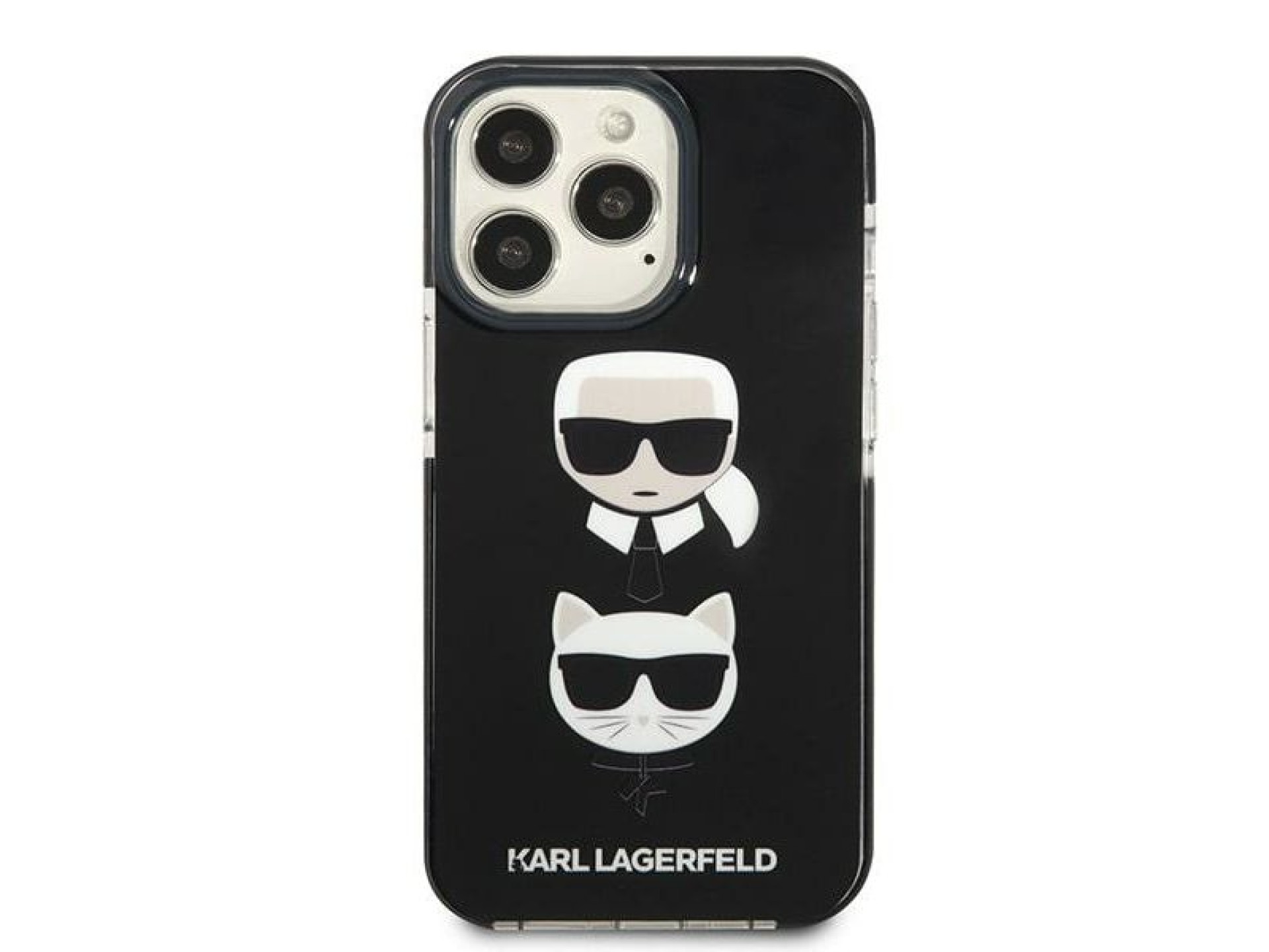 Karl Lagerfeld Karl&Choupette Head Case for iPhone 13 Pro Max - Black