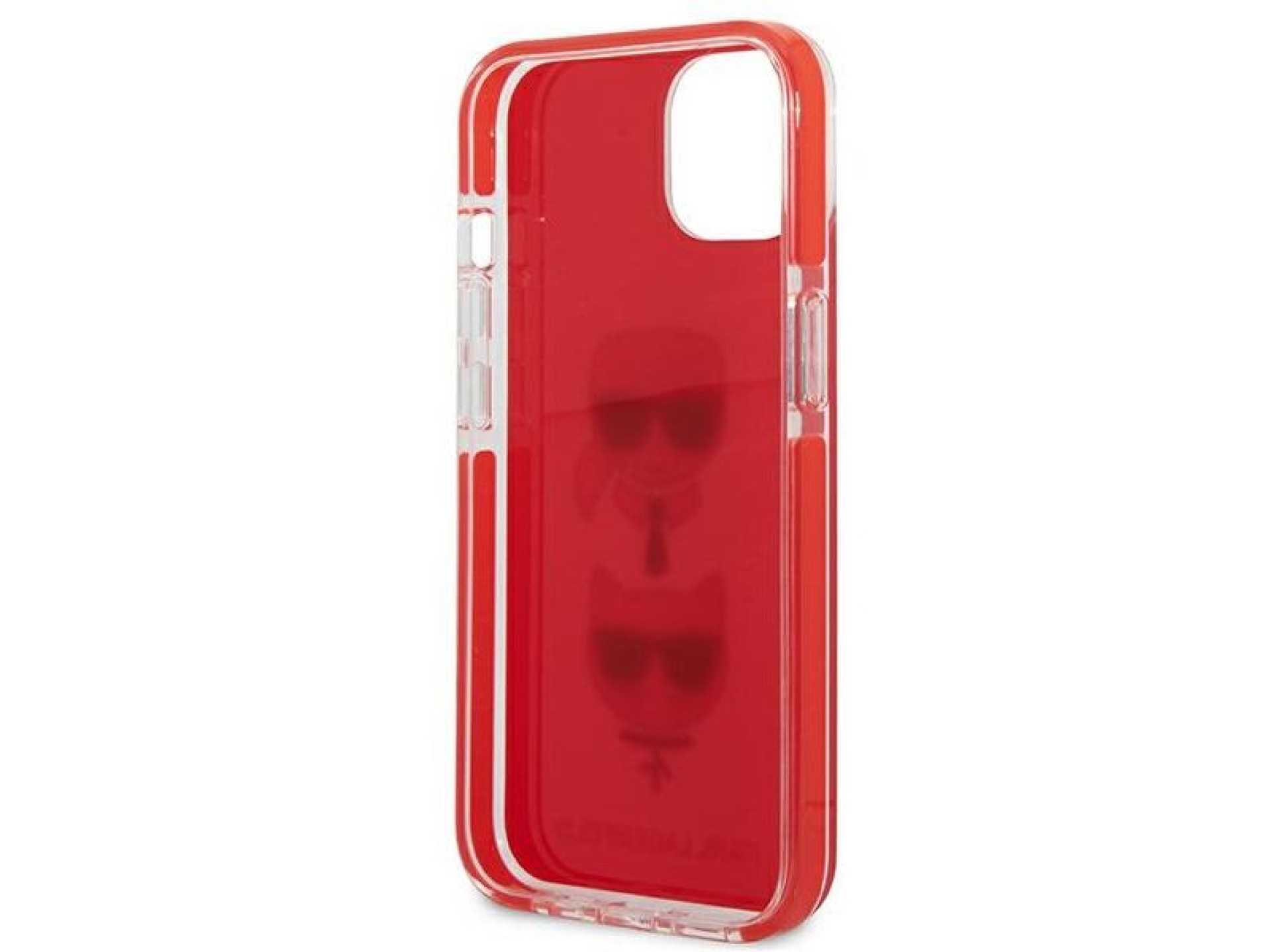 Capa Karl Lagerfeld Karl&Choupette Head para iPhone 13 mini - Vermelha
