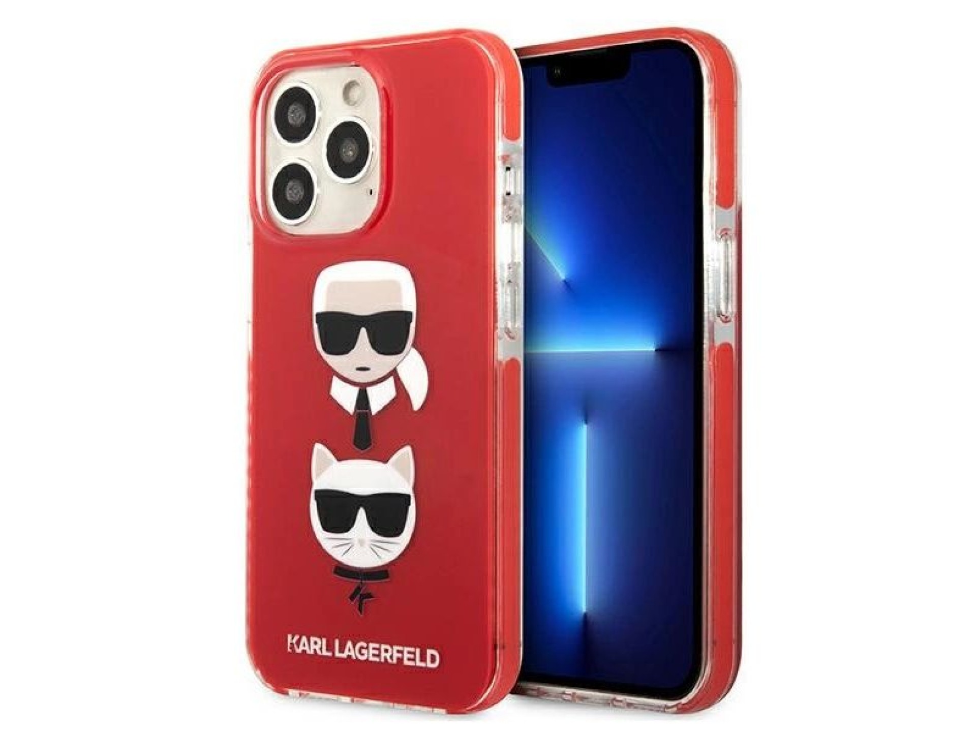 Karl Lagerfeld Karl&Choupette Head Case for iPhone 13 Pro / iPhone 13 - Red